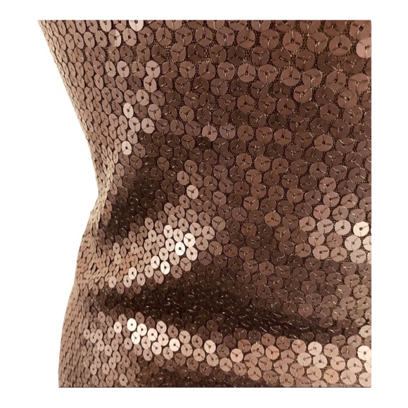 Old Navy XS Sequence Tank Top Chocolate Racer Back - Picture 5 of 6